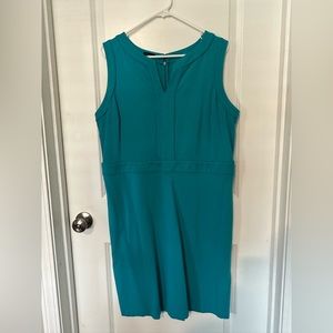 Talbots blue sleeveless dress size 14